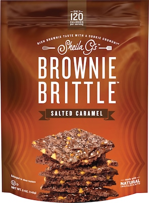 Sheila G's Salted Caramel Brownie Brittle, 5 oz., 12/Carton (SGB01238)