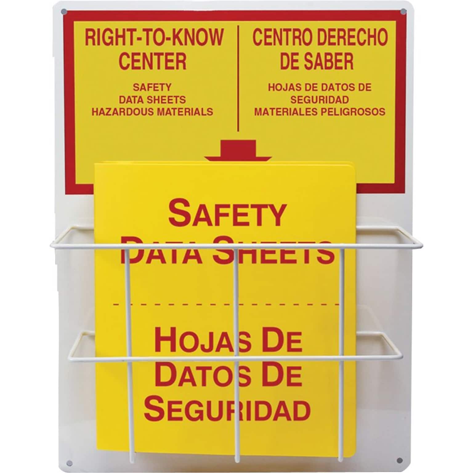 Accuform RIGHT-TO-KNOW CENTER Board Kit, Single Basket Style, 20 x 15, Kit (SBZRS326)