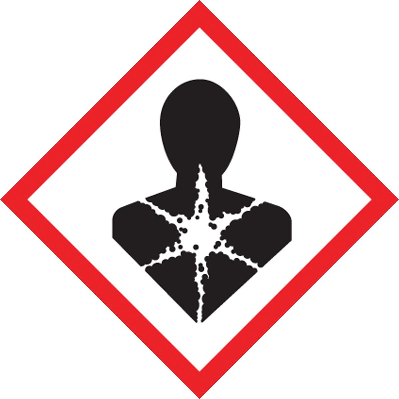 Accuform GHS Pictogram Label, HEALTH HAZARD, 2 x 2, Adhesive Coated Paper, 500/Roll (LZH619PS5)