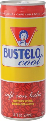 Café Bustelo Cool® Café con Leche Cold Coffee Beverage, 8oz. Can, 12/Case