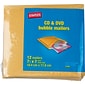 7.25"W x 8"L Peel & Seal Bubble Mailer, CD/DVD, 12/Pack (51577)
