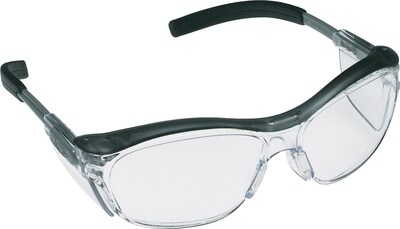 3M Occupational Health & Env Safety Glasses, Gray/Black