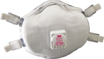 3M™ Disposable Particulate Respirator,8293, P100, Non-Oil Particulates