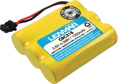 Lenmar® Cordless Phone Battery; 3.6V, Fits Panasonic KX-9766XB, KX-FPC135, KX-FPC165, KX-FPC95