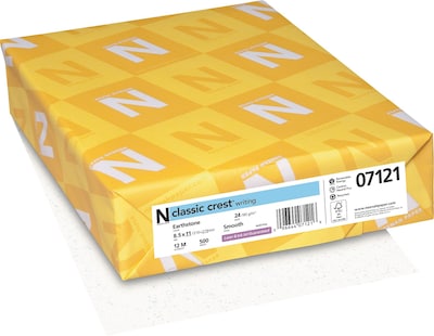 CLASSIC CREST® Writing Paper, 8 1/2 x 11, 24 lb., Smooth Finish, Earthstone, 500/Ream