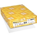 Neenah Paper Classic 8.5 x 11 Business Paper, 24 lbs., Avon Brilliant White with Laid Finish, 500