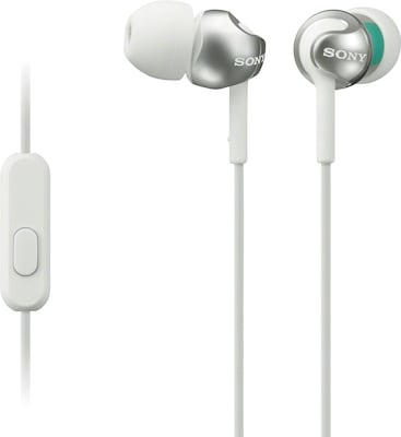 Sony MDREX110AP/W Step-up EX Series Earbud Headset, White