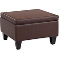 Boss Bomber Brown Reception Sectional Ottoman