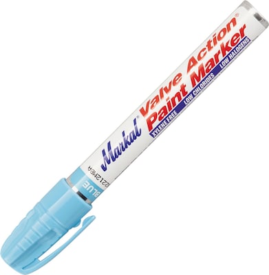 Valve Action® 1/8 in Medium Tip Paint Marker, Light Blue
