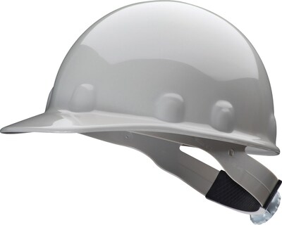 Honeywell SuperEight Plastic Type I 8-Point Ratchet Suspension Short Brim Hard Hat, Gray (E2RW09A000