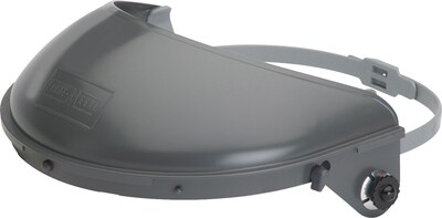 HIGH PERFORMANCE® Gray Plastic Headgear With Noryl® Crown Face Shield Headgear, 4 in Crown