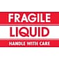 Tape Logic Fragile - Liquid - Handle With Care Shipping Label, 3" x 5", 500/Roll