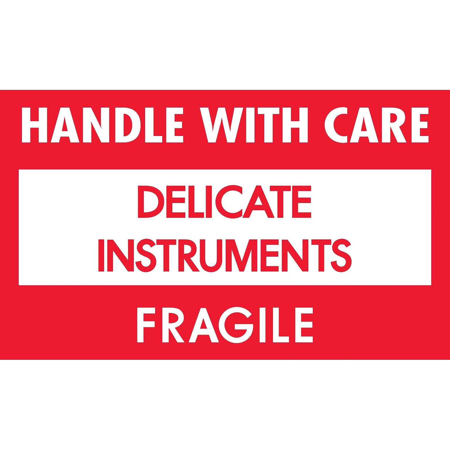 Tape Logic Delicate Instruments - HWC Shipping Label, 3 x 5, 500/Roll