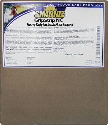 Simoniz GripStrip Non-Corrosive Floor Stripper, 5 Gal | Quill