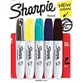 Sharpie® Permanent Markers, Chisel-Tip, Assorted, 5/Pack