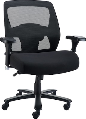 Quill Brand® Driscott Mesh Back Fabric Managers Big & Tall Chair, Black (28354)