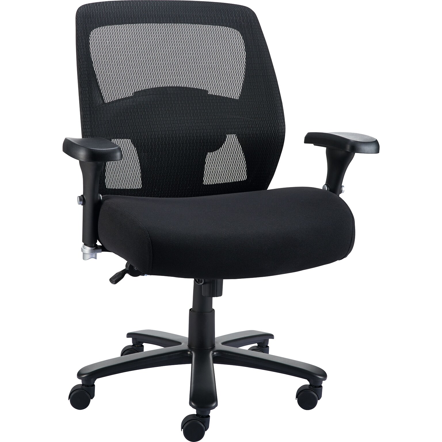 Quill Brand® Driscott Mesh Back Fabric Managers Big & Tall Chair, Black (28354)