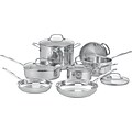 Cuisinart® Chefs 11 Piece Classic Stainless Steel Cookware Set, Silver