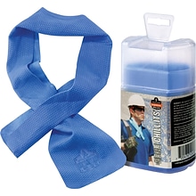 Ergodyne Chill-Its Evaporative Cooling Sweatband, Blue, One Size (12418)