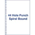Alliance 8.5 x 11 44-Hole Pre-Punched Copy Paper, 20 lbs., 92 Brightness, 500 Sheets/Ream, 5 Reams