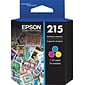Epson T215 Tri-Color Standard Yield Ink   Cartridge