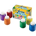 Crayola Washable Kids Paint, Assorted Colors, 2 oz., 6/Set (54-5000)