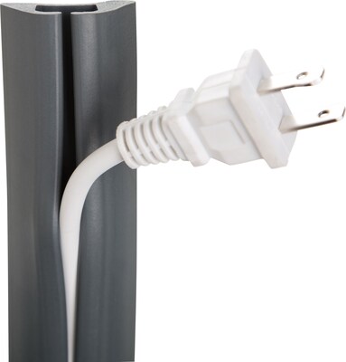 5 FT COMPACT CORD PROTECTOR- DARK GRAY