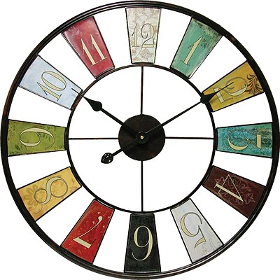 Infinity Instruments 24 Multicolor Kaleidoscope Wall Clock