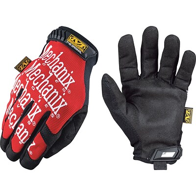 Mechanix Wear Original High Dexterity Gloves, Spandex/Synthetic, Hook & Loop Cuff, Medium, Red (MG-02-009E)