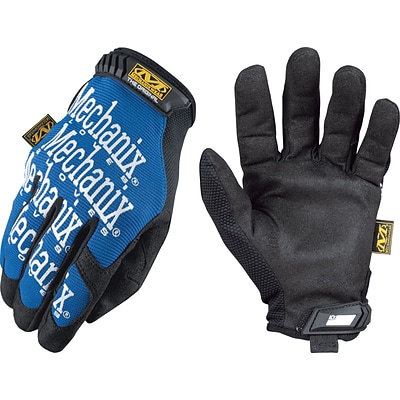 Mechanix Wear® Original® High Dexterity Gloves, Spandex/Synthetic, Hook & Loop Cuff, Large, Blue