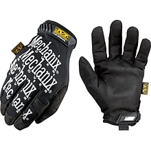 Mechanix Wear Original High Dexterity Gloves, Spandex/Synthetic, Hook & Loop Cuff, Medium, Black (MG