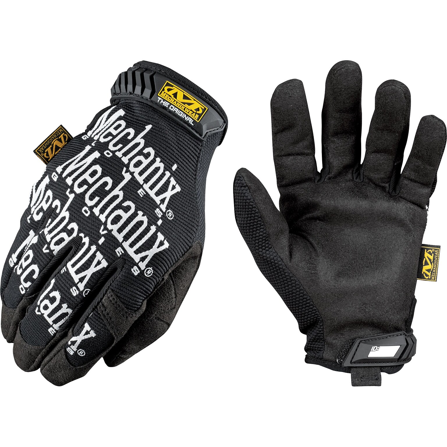 Mechanix Wear Original High Dexterity Gloves, Spandex/Synthetic, Hook & Loop Cuff, Medium, Black (MG-05-009)