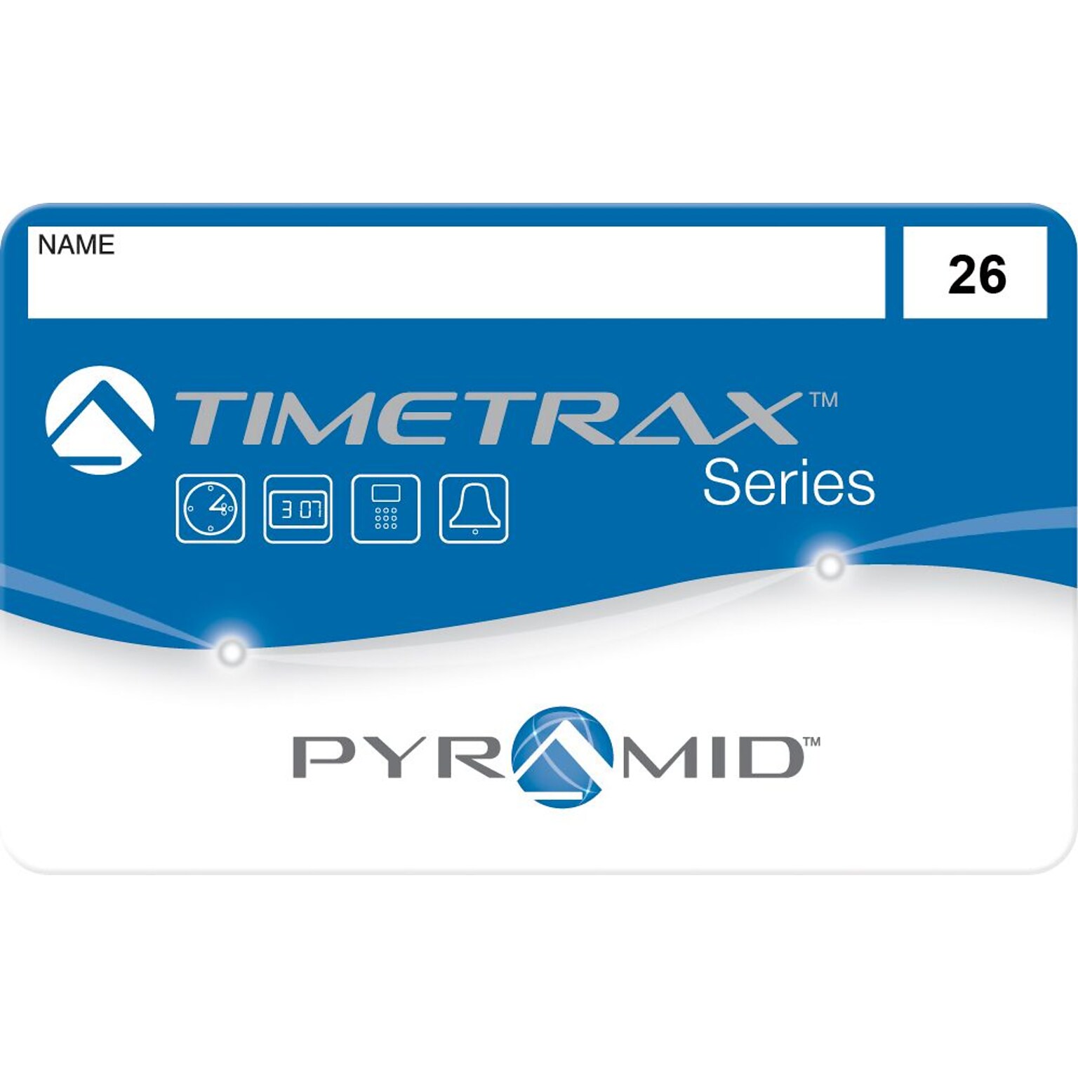 Pyramid TimeTrax Swipe Cards, 26-50