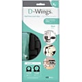 UT Wire D-Wings Cord Control, Assorted Kit, Black, 18/Pack (UTW-D18-BK)