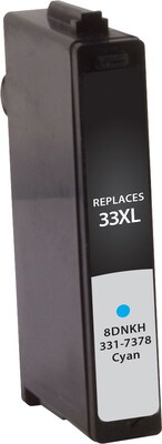 Quill Brand® Dell 33 Remanufactured Cyan Ink Cartridge, High Yield (331-7378) (Lifetime Warranty)