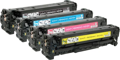 Quill Brand® Remanufactured Black/Cyan/Magenta/Yellow Standard Yield Toner Cartridge Replacement for HP 305A (CF370AM)