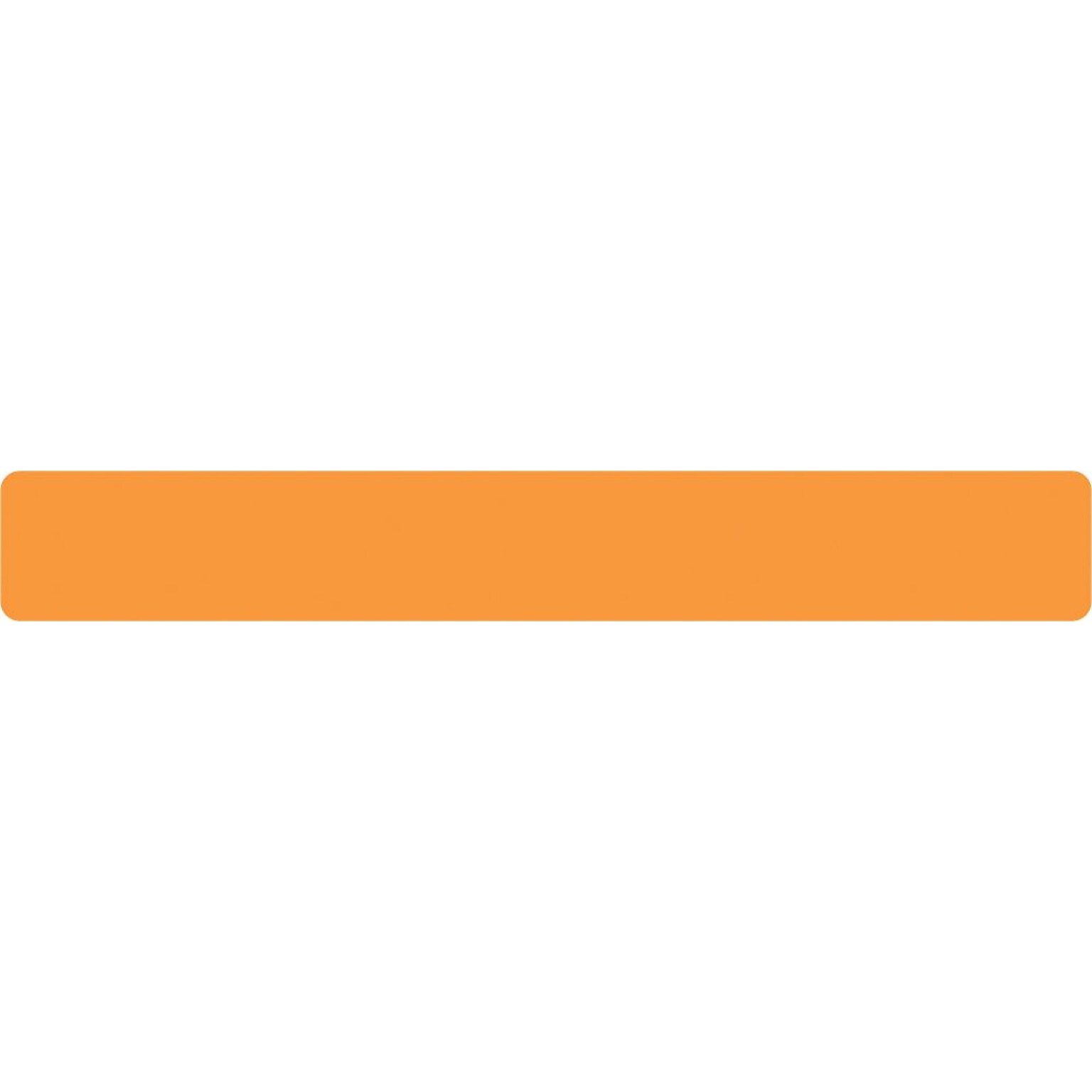 Medical Arts Press® Blank Color Coded Labels, 5/16x1-1/4, 500 Labels, Orange