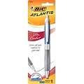 BIC Atlantis® Ultra Comfort RT Ballpoint Pens, Medium Point, 1.2MM, Blue Ink, Blue Barrel, 1/Pk