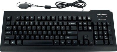 Seal Shield™ SILVER SEAL™ Medical Grade Keyboard - Dishwasher Safe &  Black