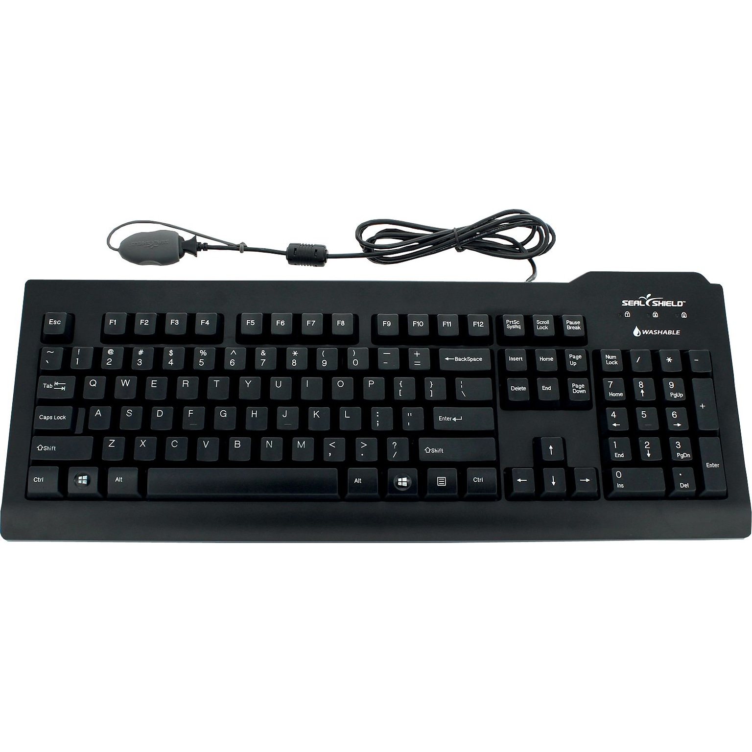 Seal Shield™ SILVER SEAL™ Medical Grade Keyboard - Dishwasher Safe &  Black