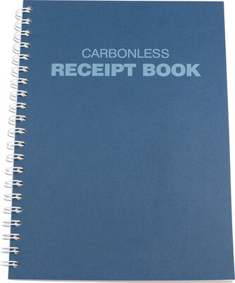 Medical Arts Press® Carbonless Receipt Books 4-Up, Burgundy