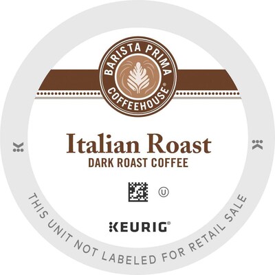 Barista Prima Italian Roast Coffee Keurig® K-Cup® Pods, Dark Roast, 24/Box (6614)