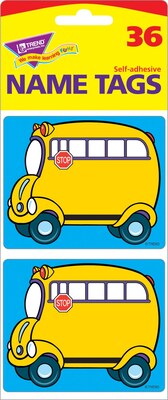 Name Tags, School Bus