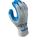 Best Manufacturing Company Gray/Blue Rubber Palm Coating Gloves, S