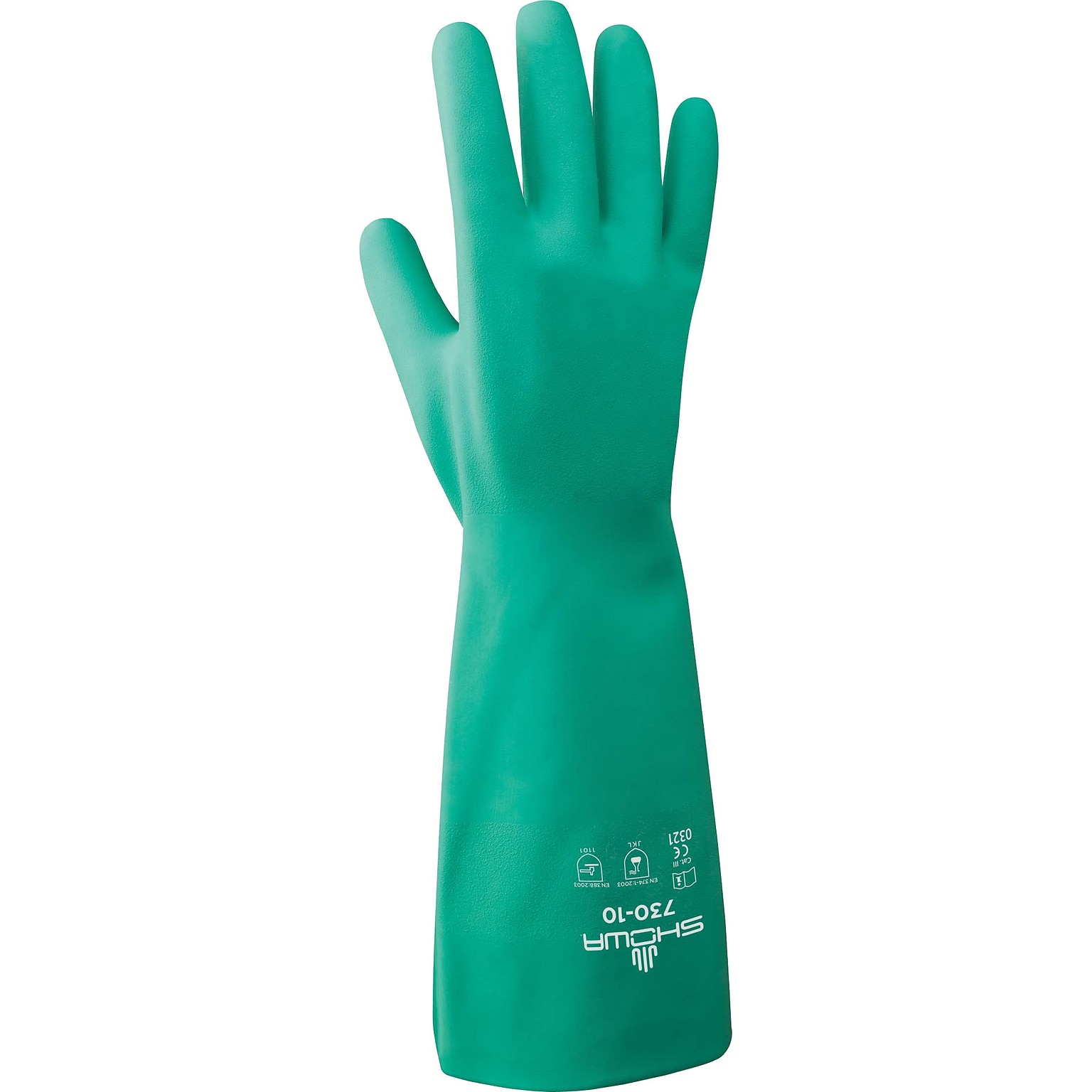 Best Manufacturing Company Green Caustics Resist 12/Pack Chemical Resistant Glove, 11