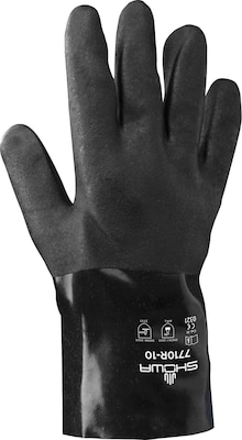 Best Manufacturing Company Black Chemical Resistant 12/Pack Gauntlet Gloves