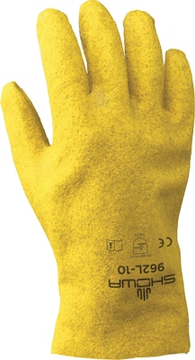 Best Manufacturing Company Yellow PVC Coated 12/Pack Heavy Duty Work Gloves, XL