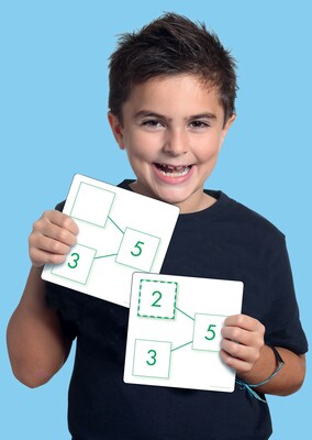 Sensational Math Write-On/Wipe-Off Number-Bonds Cards, Ages 5-11 (ELP626649)