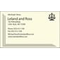 Custom 1-2 Color Business Cards, CLASSIC® Laid Baronial Ivory 80#, Raised Print, 1 Standard Ink, 2-Sided, 250/PK