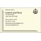 Custom 1-2 Color Business Cards, CLASSIC CREST® Baronial Ivory 80#, Raised Print, 1 Standard Ink, 1-